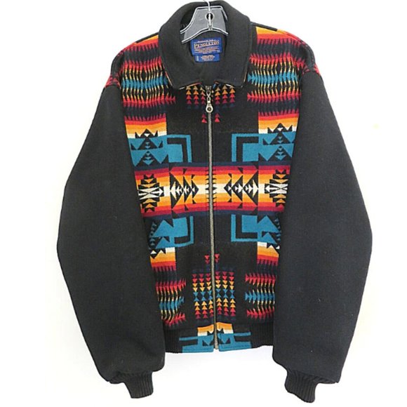 Men Pendleton Western Wool Geometric Wool Jacket L - Picture 1 of 9